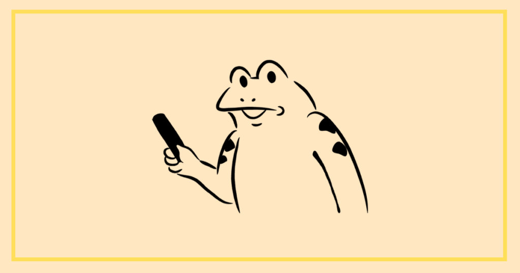  教えるカエル